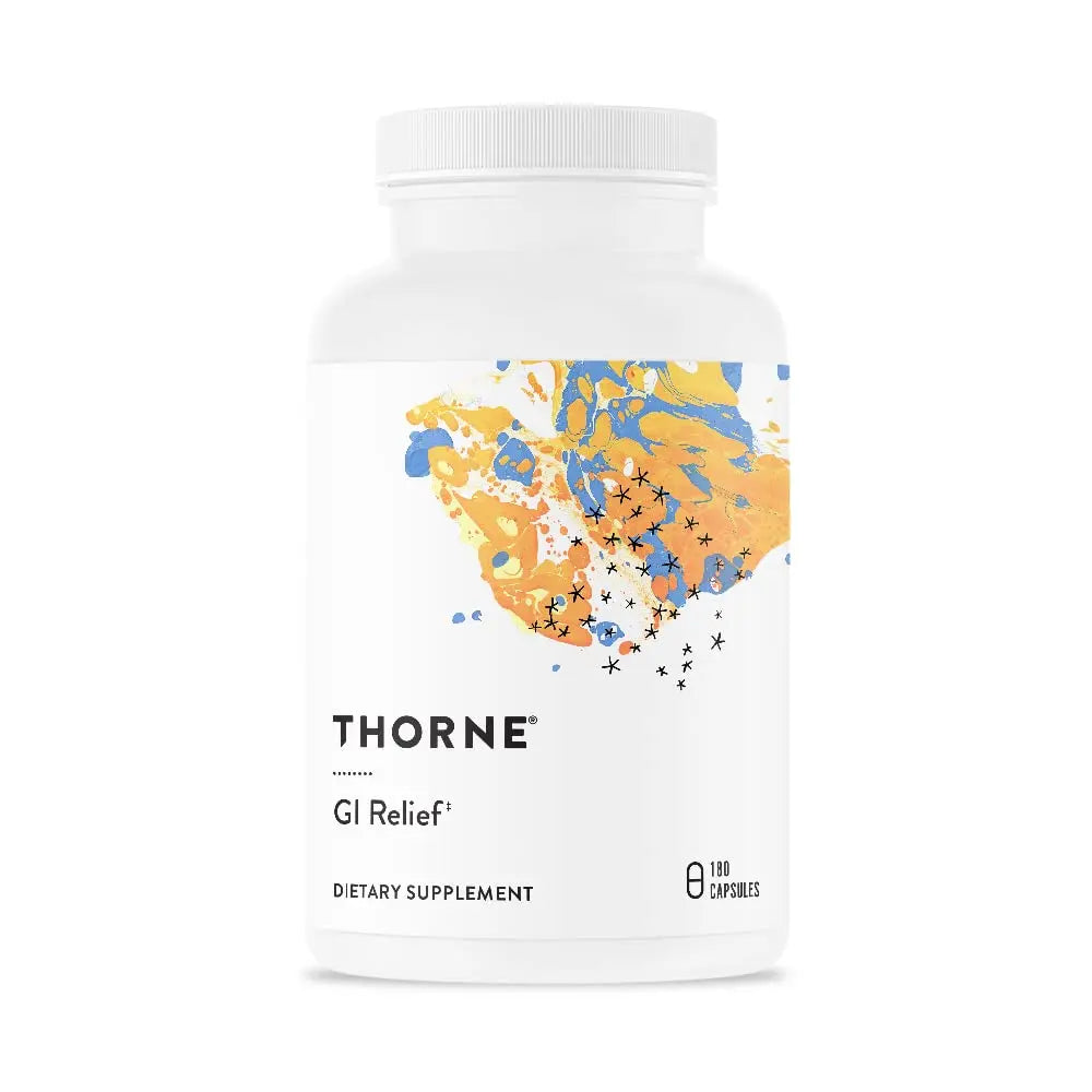 Thorne GI Relief - Digestion Supplement Supports Gut Health & Bloating Relief - Made with Marshmallow Root Extract & Digestive Enzymes - 180 Capsules - 90 Servings Thorne Au supplements
