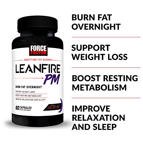 Force Factor LeanFire PM Weight Loss Pills for Women & Men, Fat Burner & Overnight Force Factor Au supplements
