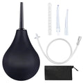 Enema Bulb 7.6oz Douche Enema Kit Includes 4 Nozzles for Women & Men Black with Storage Bag FOOFOO Au supplements