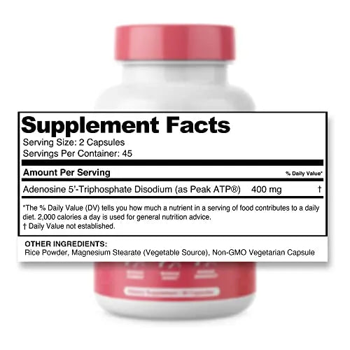 Pure ATP Capsules, Adenosine Triphosphate - Increase Energy, Endurance, Strength BulkStimulants.com Au supplements