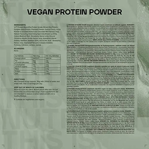 Bulk Vegan Protein Powder, Chocolate Mint, 2.5 kg, Packaging May Vary Bulk Au supplements