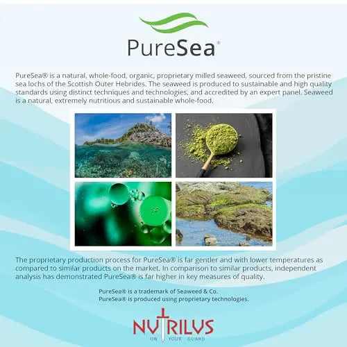 Marine Collagen Complex 60 Capsules 500mg with PureSea Seaweed Providing Iodine Nutrilus Au supplements