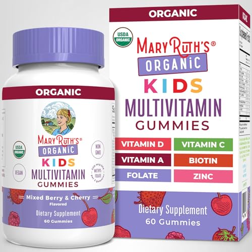 MARYRUTH'S Kids Vitamins | Multi | 1 Month Supply | Multivitamin Gummies for Ages 4+ | Multivitamin for Kids | Vegan | Only 2 Gummies a Day | 60 Count