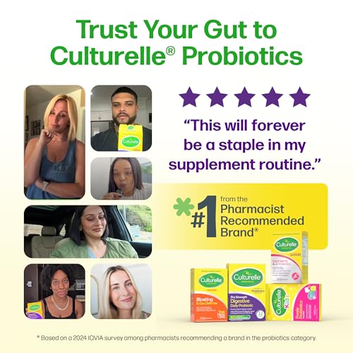 Culturelle Pro Strength Daily Probiotics For Digestive Health (2 Month Supply) with Prebiotics for Women & Men, Supports Occasional Diarrhea