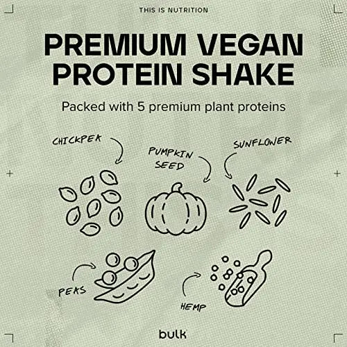 Bulk Gourmet Vegan Protein Powder, Chocolate, 700 g Bulk Au supplements