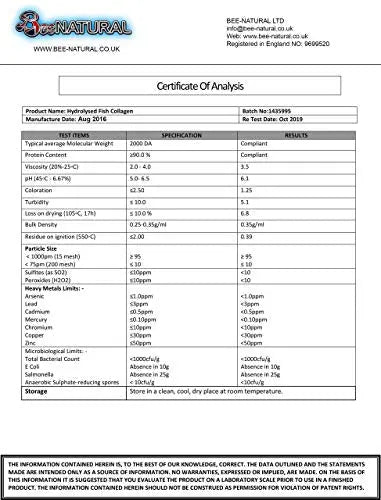 Bee-natural Kosher Pure Marine Hydrolyzed Collagen 1000mg 180 Capsules Bee-natural Au supplements