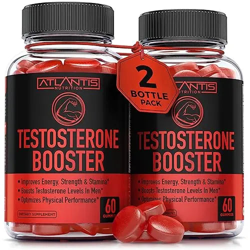 Testosterone Booster For Men Gummies - Enhances Strength & Stamina - Optimizes Physical Atlantis Nutrition Au supplements