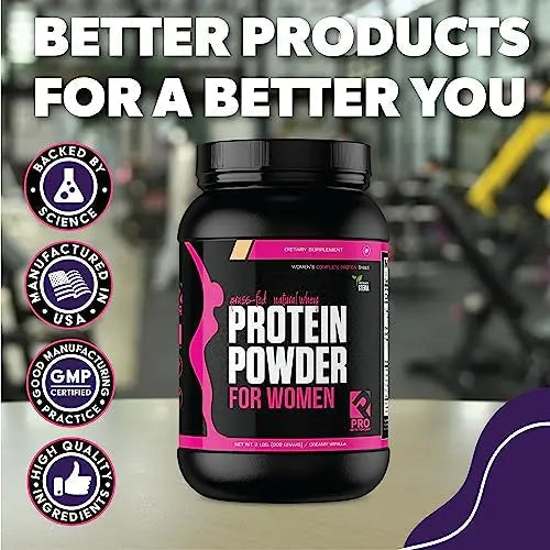 Whey Protein Powder for Women - Supports Lean Muscle - Low Carb - Gluten Free - Grass Fed & rBGH Hormone Free (Creamy Vanilla, 2 lb) PRO NUTRITION LABS Au supplements