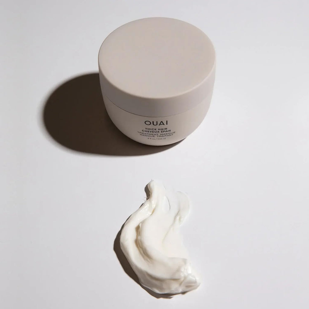 OUAI Thick Hair Mask - Treatment Masque with Almond Oil, Olive Oil, & Hydrolyzed Keratin to Restore Damaged Hair - Phthalate & Paraben Free Masque (3.4 Oz) OUAI Au supplements
