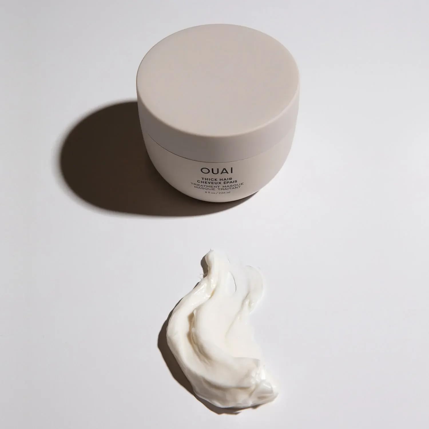 OUAI Thick Hair Mask - Treatment Masque with Almond Oil, Olive Oil, & Hydrolyzed Keratin to Restore Damaged Hair - Phthalate & Paraben Free Masque (3.4 Oz) OUAI Au supplements