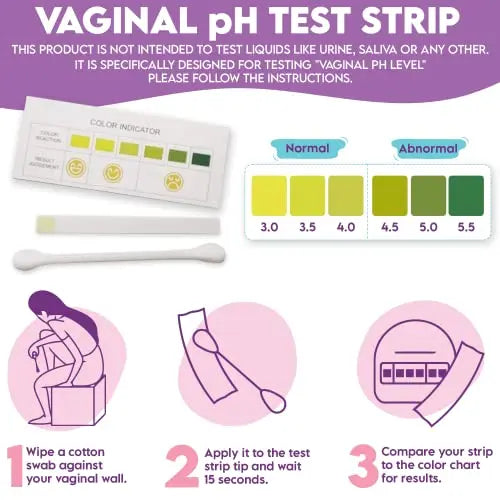Ecoblossom Vaginal pH Test Strips for Women - Check pH Balance - Monitor Bacterial Vaginosis EcoBlossom Au supplements