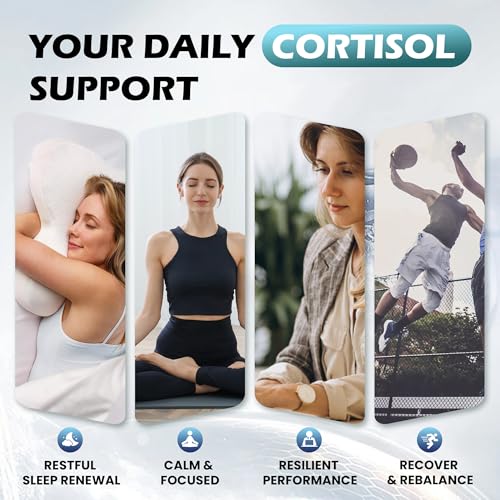 Cortisol Supplements for Women & Men, 18 in 1 Stress & Mood Support Drops with Magnesium 480mg, GABA, Ashwagandha, L-Theanine & Phosphatidylserine, for Relaxation & Sleep, Lemon Raspberry Flavor 60mL Rylaxed Au supplements