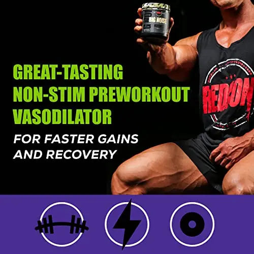 REDCON1 Big Noise Non Stim Preworkout, Sour Gummy Gear - Betaine Anhydrous & Acetyl L REDCON1 Au supplements