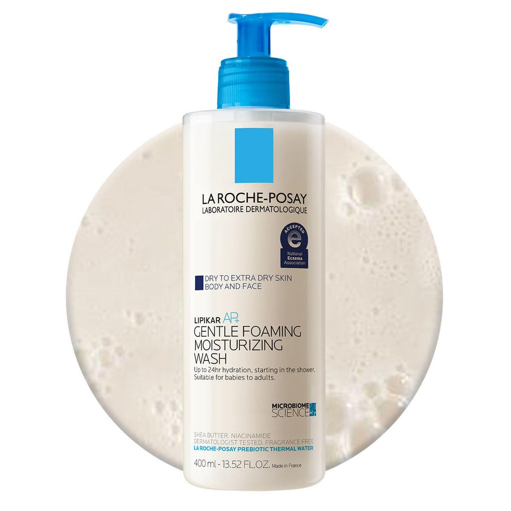 La Roche-Posay Lipikar AP+ Gentle Foaming Moisturizing Wash, Shea Butter + Niacinamide