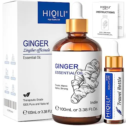 HIQILI Pure Ginger Essential Oil 3.38 Fl Oz, Pure Natural Premium Ginger Oil for Massage HIQILI Au supplements
