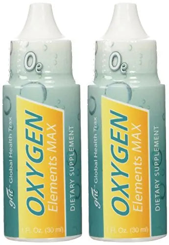 Oxygen Elements Max Plus Candida Therapy Yeast Fighter By GHT 1 Oz Per Bottle - 2 Bottles Oxygen Elements Max Au supplements