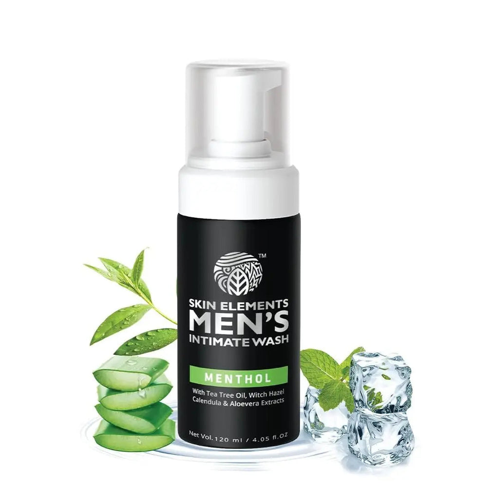 Skin Elements Intimate Wash for Men with Menthol (4.05 fl. oz.) | pH Balanced Foaming Private Skin Elements Au supplements