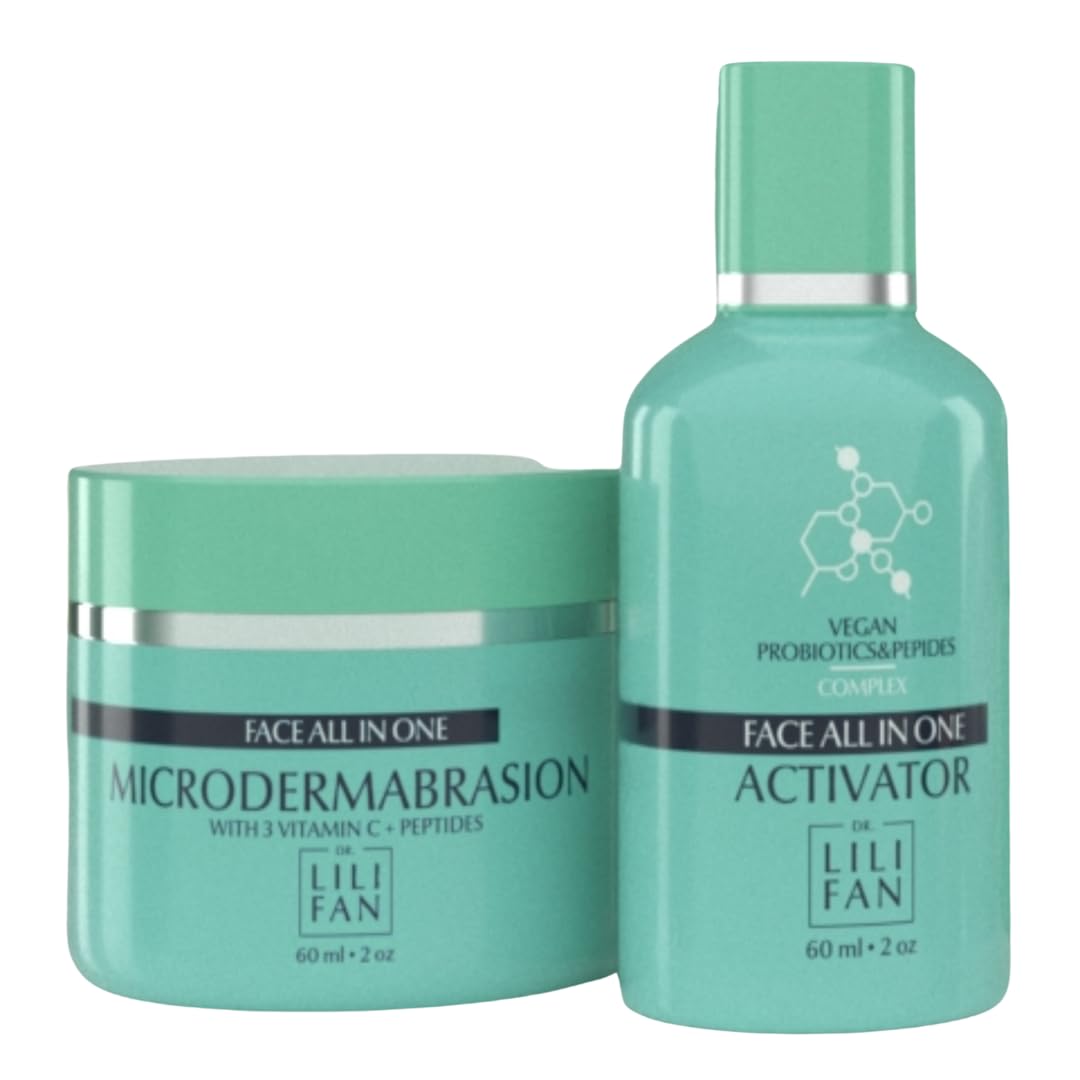 Dr Lili Fan Probiotic All-In-One Microdermabrasion Kit with Vitamin C and Peptides. Your At-Home Spa Treatment. Get Radiant, Healthy-Looking Skin. 2 fl oz Dr Lili Fan Au supplements