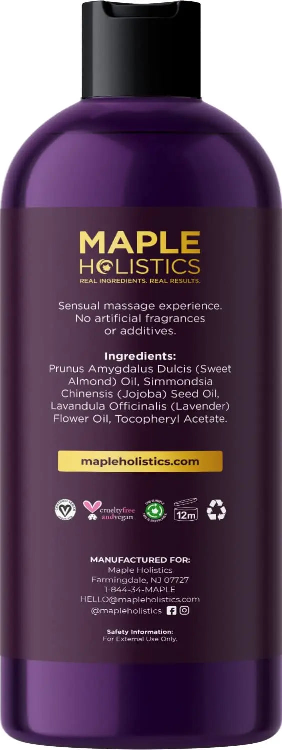 Aromatherapy Sensual Massage Oil for Couples - Relaxing Full Body Massage Oil for Date Maple Holistics Au supplements
