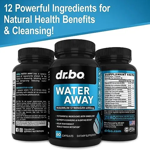 Water Pills Diuretics for Water Retention - Natural Water Away Pills Herbal Diuretic Supplements DR. BO Au supplements
