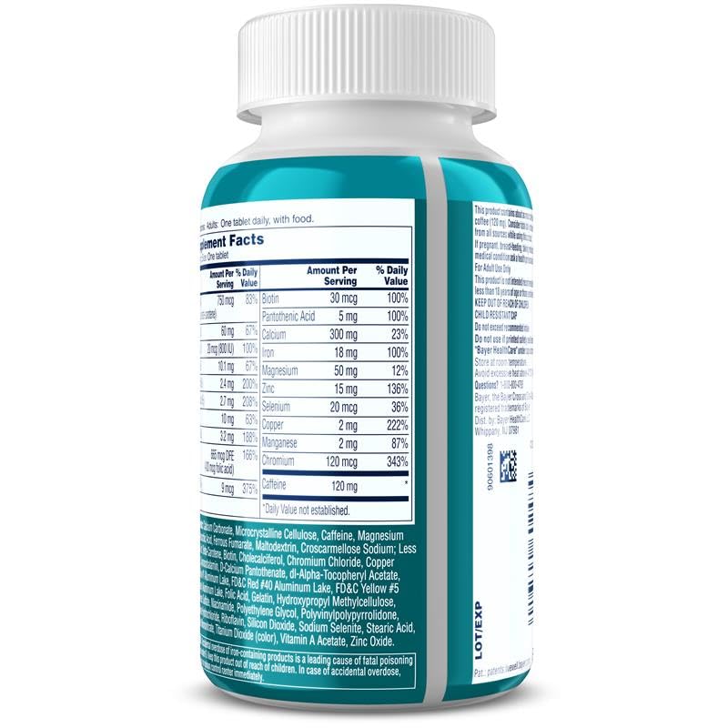 One A Day Women's Active Metabolism Daily Essential, Multivitamin for Women, Metabolism Support, Vitamins for Women with All 8 B-Vitamins, Vitamin D, Magnesium & More,120 Count ONE A DAY Au supplements