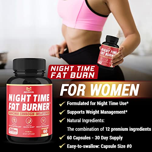 BMVINVOL Night Time Fat Burner, 12-in-1 Powerful Blend of Green Tea, Ceylon Cinnamon BMVINVOL Au supplements