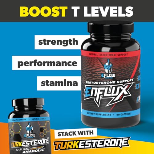 eFlow Nutrition Enflux Natural T Support with KSM-66 Ashwagandha - Supplement eFlow Nutrition Au supplements