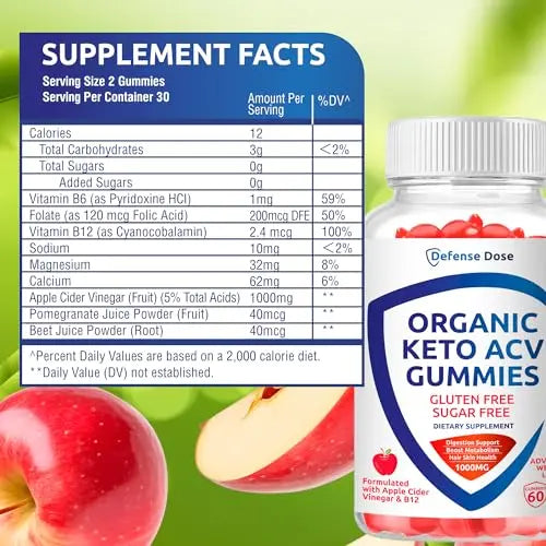 Organic Keto ACV Gummy Advanced Weight Loss - Gluten & Sugar Free Pro Active Rapid Belly Defense Dose Au supplements