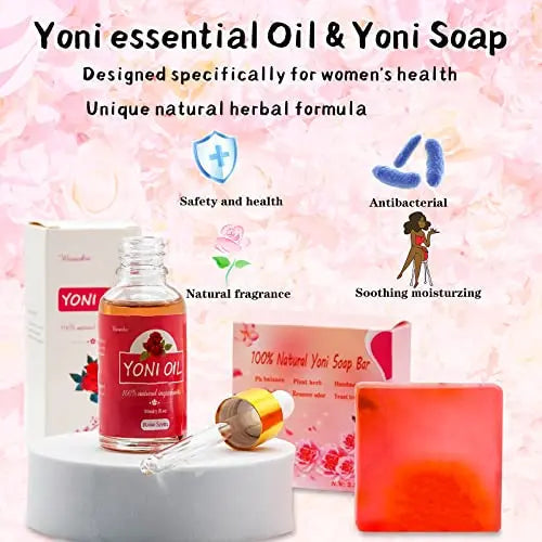 Yoni Soap Bars Vaginal Wash & Natural Yoni Oil Set Of 3, Ph Balance Eliminates Odor for Women Wovarkie Au supplements