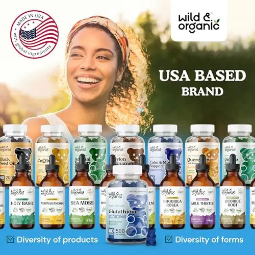 Wild & Organic Glutathione Gummies - Reduced Glutathione for Liver Cleanse & Antioxidants Wild & Organic Au supplements