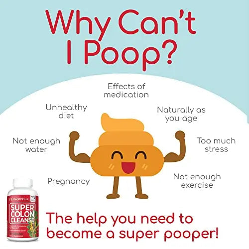 Health Plus Super Colon Cleanse Digestive Support | Constipation Relief to Reduce Bloating Health Plus Au supplements