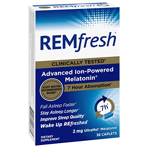 REMfresh 2mg Advanced Melatonin Sleep Aid Supplement (36 Caplets) REMfresh Au supplements