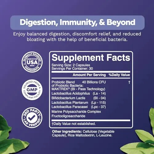 Colon Health Probiotic and Prebiotic Capsules - Gut Health Prebiotics and Probiotics Bio Sense Au supplements