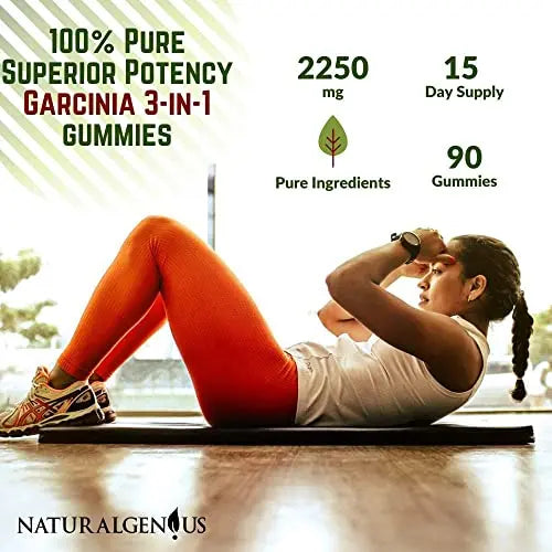 Fat Burning Gummies Pure Extract Garcinia Cambogia, Green Coffee, Raspberry Ketones NATURALGENIUS Au supplements