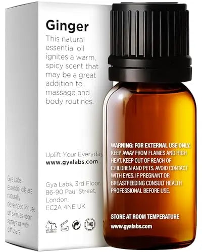 Gya Labs Ginger Oil for Comfort - Natural Ginger Essential Oil for Massage Oil - Ginger Oil Gya Labs Au supplements