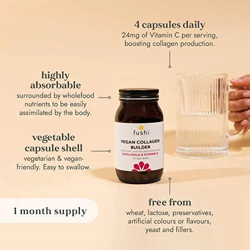 Fushi Vegan Collagen Booster, Vegan Amino Acids, with Vitamin C, E, Biotin Fushi Au supplements