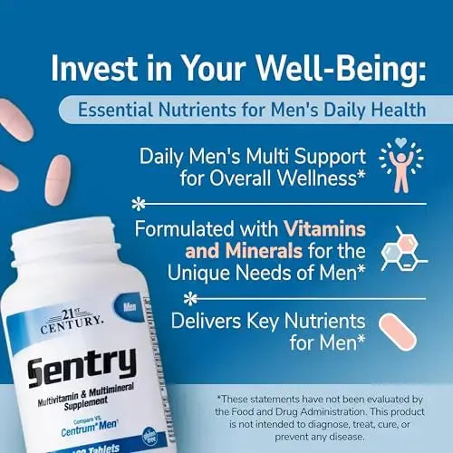 21st Century Sentry Men Multivitamin, 120 Count 21st Century Au supplements