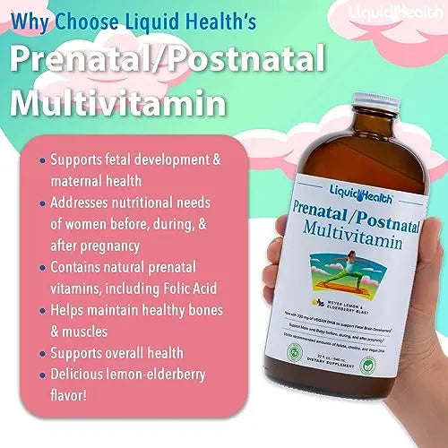 LIQUIDHEALTH Prenatal/Postnatal Multiple Liquid Women's Multivitamin with Real Folate LIQUIDHEALTH Au supplements