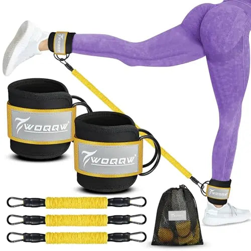 Ankle Resistance Bands with Cuffs, Ankle Bands for Working Out, Glutes Workout Equipment WOQQW Au supplements