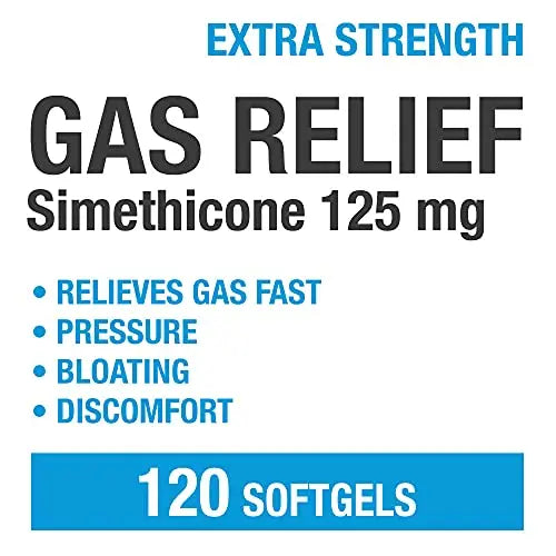 P Puregen Labs Extra Strength Gas Relief Softgels with Simethicone 125 mg P Puregen Labs Au supplements