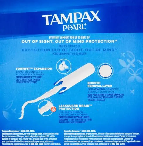 Tampax Pearl Plastic Tampons, Light Absorbency, Unscented, 36 Count (Pack of 2) (72 Total Count) Procter & Gamble Au supplements