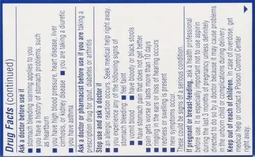 St. Joseph Aspirin Pain Reliever (NSAID) 81mg, Enteric Safety Coated, Adult Low Dose Regimen, 36 ct St. Joseph Au supplements