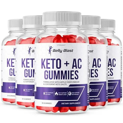 (5 Pack) Belly Blast Keto + ACV Gummies, Belly Blaster Keto Plus Advanced Weight Loss Vitavault Au supplements
