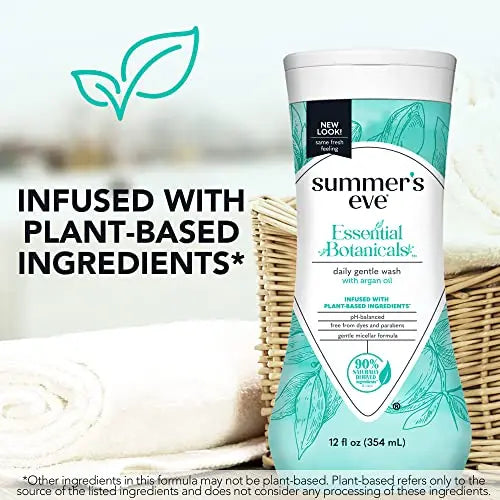 Summer's Eve Essential Botanicals Gentle Wash with Argan Oil, Removes Odor, pH balanced, 12 fl oz Summer's Eve Au supplements
