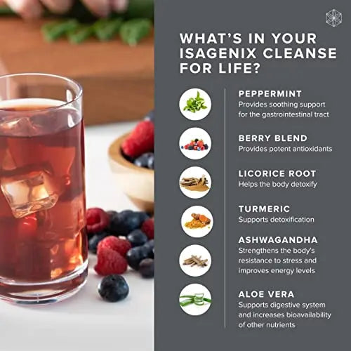 Isagenix Cleanse for Life - Detox Cleanse Drink with Vitamin B12, Niacin and Vitamin B6 Isagenix Au supplements