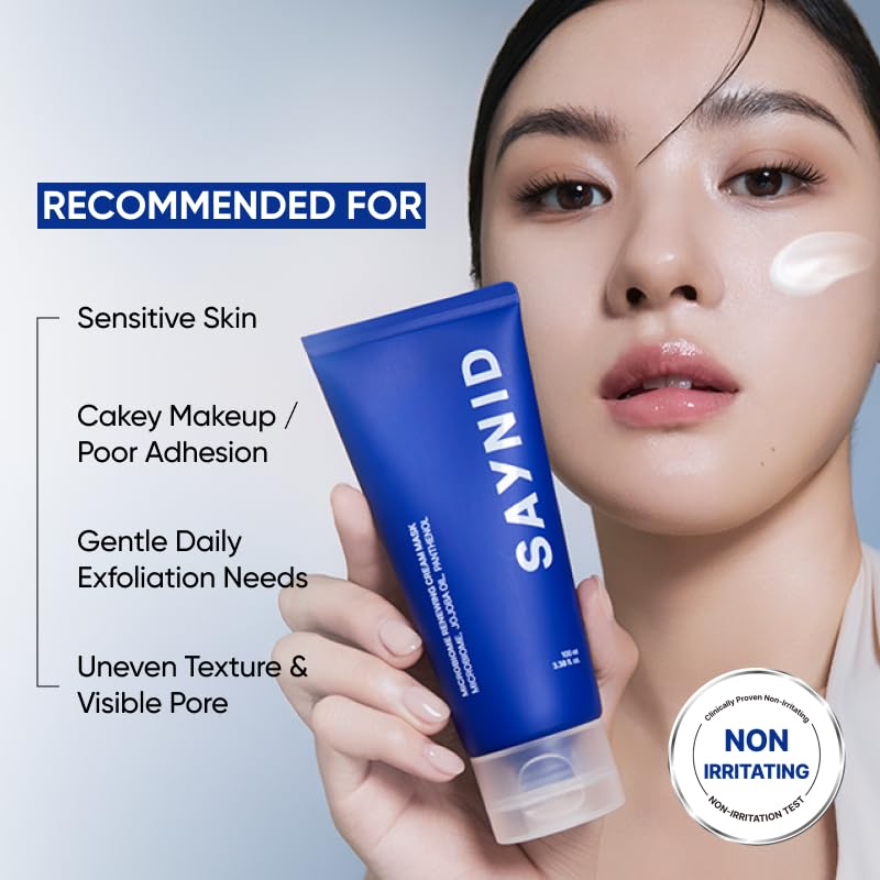 SAYNID MICROBIOME RENEWING CREAM MASK TRIAL KIT, Wash-off Cream, Soft Exfoliating Face Scrub Dead Skin Cells | 4.5g/0.15oz (3EA) SAYNID Au supplements