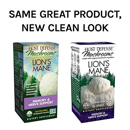 Host Defense, Lion's Mane Capsules, Promotes Mental Clarity, Focus and Memory Host Defense Au supplements