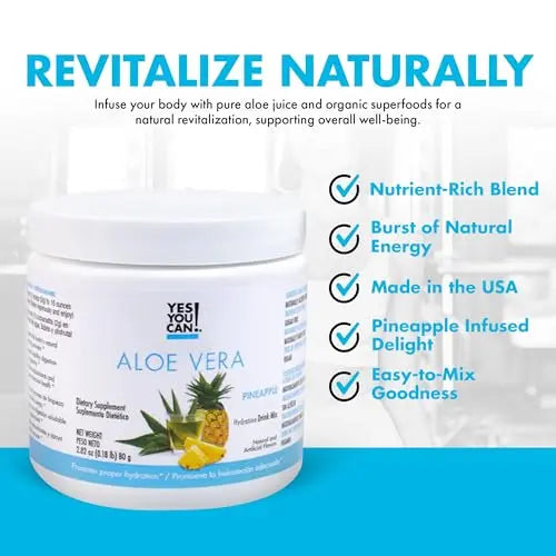 Yes You Can! Organic Aloe Vera Drink Mix - Super Greens Powder - Energy Drink Powder Yes You Can! Au supplements