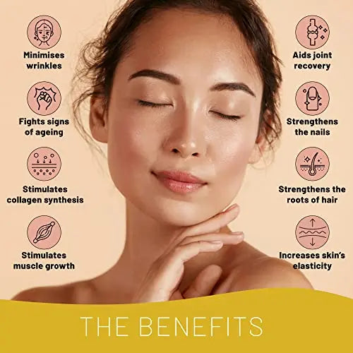 Vegan Collagen Supplement for Skin, Hair, Nails, Joints & Bones with Vegan Vitality Au supplements