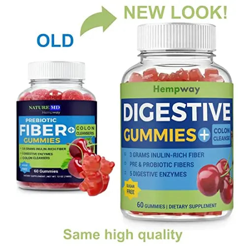HEMPWAY Fiber Gummies for Digestive Colon Cleanse - Health & Daily Weight Support HEMPWAY Au supplements